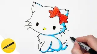 How to draw Hello Kitty easy drawing step by step