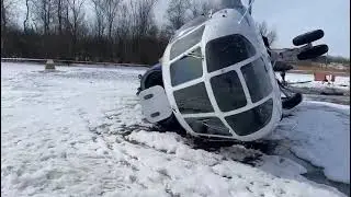 Вертолет МИ-8Т жестко приземлился в Псковской области