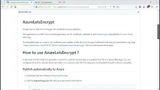 Azure LetsEncrypt