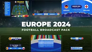 Europe 2024 - Football Broadcast Pack | After Effects and Premiere Pro Video Template