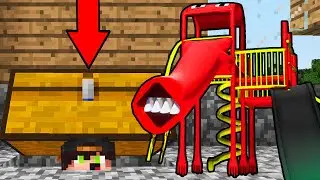 Я СКРЫВАЮСЬ ОТ ДЕТСКАЯ ГОРКА ПОЖИРАТЕЛЬ ПОД СУНДУКОМ В МАЙНКРАФТ SCP THE EXTRA SLIDE MINECRAFT