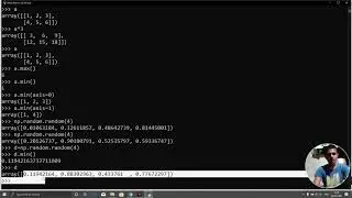 python 52 numpy broadcasting,max,min,random,flip,transpose,flatten,revel etc