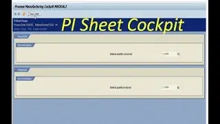 SAP PI Sheet Creation and Configuration - SAP PP