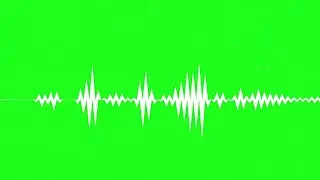 Audio Spectrum Visualizer Green Screen 4K 2019 | Green Screen Visualizer with white Sharp Line Bars