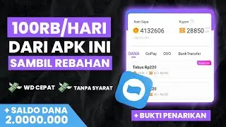 Santai tapi CUAN dibayar 100RB/Hari dari APK ini | Aplikasi Penghasil Saldo Dana 2024 Terbaru