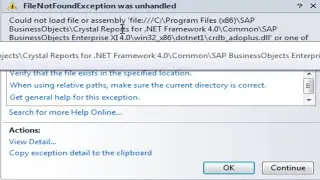 Fix error in Crystal Report: could not load file or assembly file-VB.net