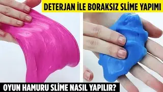 How To Make Borax Free Slime With Detergent? Easy Play Dough Slime Making