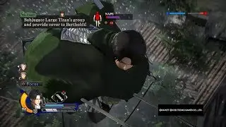 Attack on Titan Wings of Freedom Levi 99+Perfected Gear Gameplay(The nameless one Dlc mission)