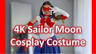 4K Sailor Moon Cosplay Costume Try On With Mirror View! Masked Model Masked Model #maskedmodelvids