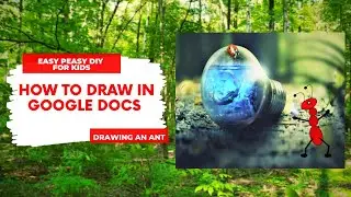 How To Draw in Google Docs | Drawing an Ant with shapes