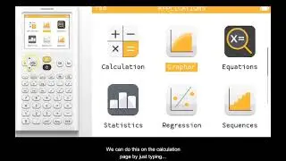 NumWorks Quick Tip 23 for AP Precalculus: Evaluating a Function Method 1