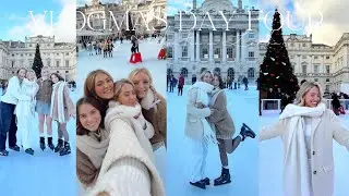 VLOGMAS DAY 4! ICE SKATING AND FESTIVE LONDON GIRLS DAY! | India Moon