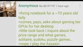 Anon helps old ladies - 4chan greentext stories