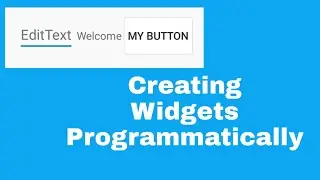 Creating Views/Widgets programmatically