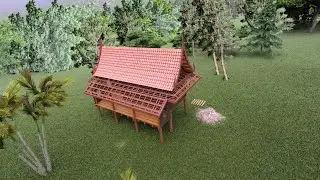 How to Building a traditional Khmer old house 5m x 9m Part 1