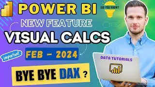 Power BI | New Feature | Visual Calculations | New Release | Power BI Tutorial 2024 | 