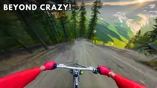 Pushing CRAZY Speeds Down STEEPEST Trail!