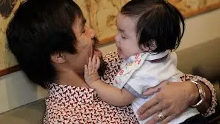 WATCH: Manny Pacquiao shares a light moment with his son Israel before #MayPac