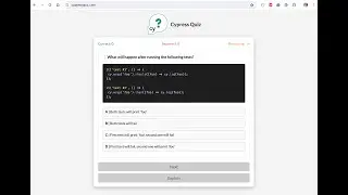 Cypress Quiz With Yevhen Laichenkov