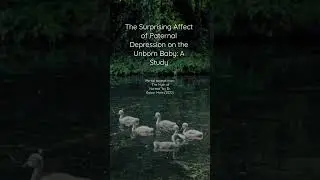 The Surprising Effect of Paternal Depression on the Unborn Baby: A Study