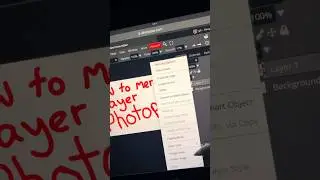 How to right click / merge layer PhotoPea Phone / Tablet / iPad / Android / iOS #photopea