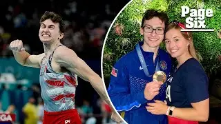 Olympic gymnast Stephen Nedoroscik’s GF celebrates pommel horse hero’s historic bronze medal win