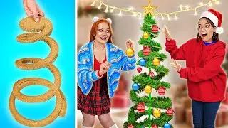 CHRISTMAS DECORATION DIY IDEAS || Funny Pranks! Makeup & Outfit Ideas by 123 GO! SCHOOL