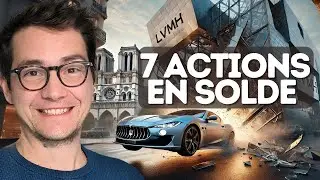 Je profite des soldes en bourse sur ces 7 actions PEA & CTO 🤑 LVMH Booking WMT STLA CAT HD Schneider