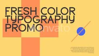 Fresh Color Typography Promo for After Effects 2021