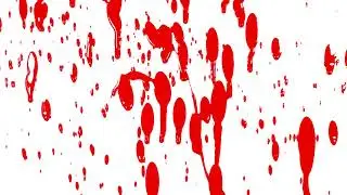 Free Stock Footage - 4K, Halloween background. Dripping Blood on white background 01