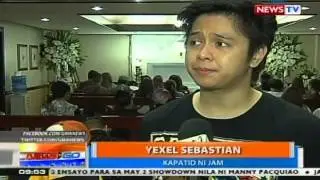 NTG: Mga kaibigan ni Jam Sebastian, dumalaw sa unang araw ng kanyang burol