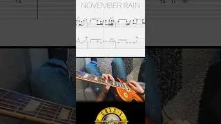 NOVEMBER RAIN • Guitar Solo POV LESSON (Tab) 