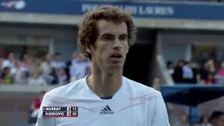 Andy Murray vs. Novak Djokovic 2012 Final 54-shot rally!