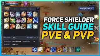 CABAL MOBILE FORCE SHIELDER SKILL SETUP PVP & FARMING SKILLS