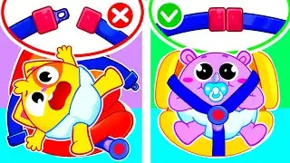 Safety Rules In The Car for Kids | Funny Songs For Baby & Nursery Rhymes by Toddler Zoo