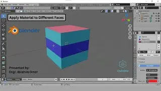 How to create new material in blender | How to apply material to different faces in blender |CADable