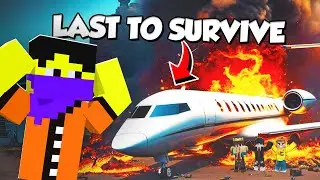 Last to Survive Plane Crash in Minecraft Wins !!!