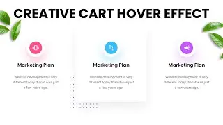 How To Create Creative Card Hover Effect Using HTML and CSS