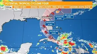 LIVE TRACK: Tropical Storm Warnings issued for parts of Florida as storm approaches Gulf