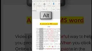 MS word trick 1