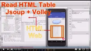 Android Studio #9: Read HTML Webpage with HTML Table with Jsoup + Volley