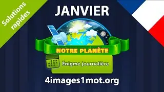 Énigme journalière 🇫🇷 Janvier 2024 4 Images 1 Mot ❤️ Notre planète Solutions !