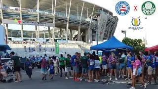 BAHIA  X PALMEIRAS TORCIDA DO BAHIA AO REDOR DA ARENA FONTE NOVA (20 Novembro,2024)