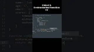 JavaScript - Object & Destructuring #2