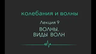 Колебания и волны. Лекция 9. Волны, основные определения. Виды волн.