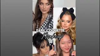 Dark Coquette Makeup TUTORIAL 🖤🎀