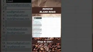 Remove Blank Rows in Excel! 
