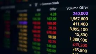 Free Stock Footage - The stock market price trade data. Business and financial concept.