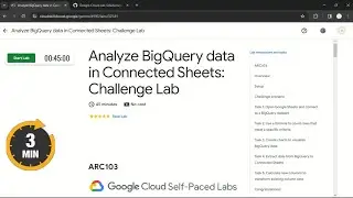 Analyze BigQuery data in Connected Sheets: Challenge Lab | 