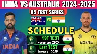 India Vs Australia Big Series Full Schedule 2025 || Ind vs Aus 2025 || Cricket  Update